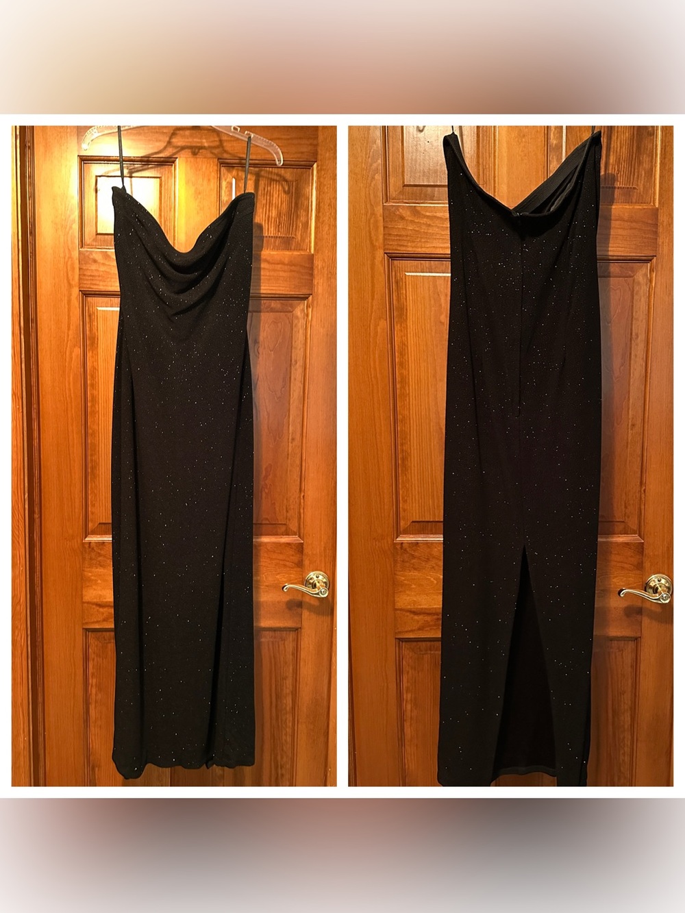 Black Sparkle Evening Gown